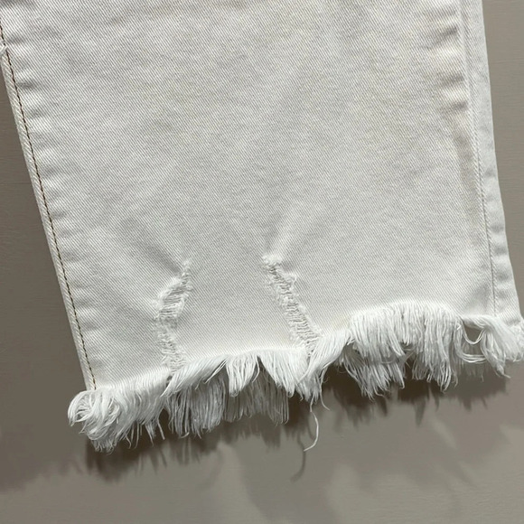 NWOT INC International Concepts Denim Jeans High Rise Wide Leg Crop Raw … - Picture 4 of 16